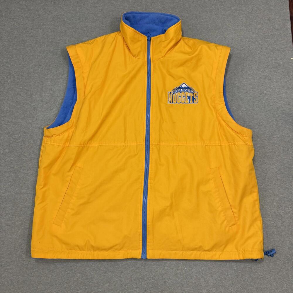 Vintage Denver Nuggets Reversable Vest XL Y2K Sportswear Streetwear